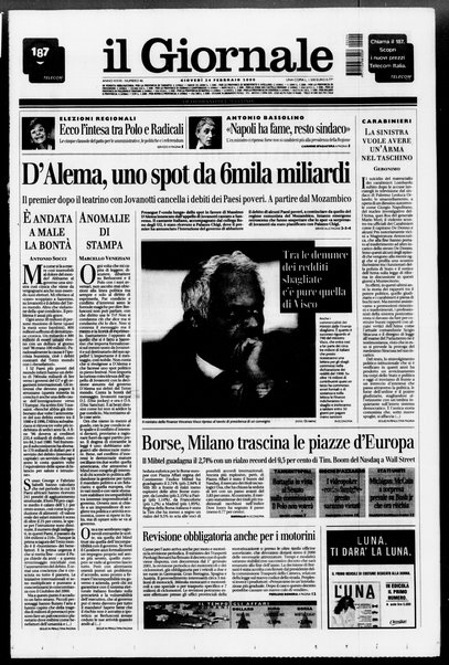 Il giornale : quotidiano del mattino